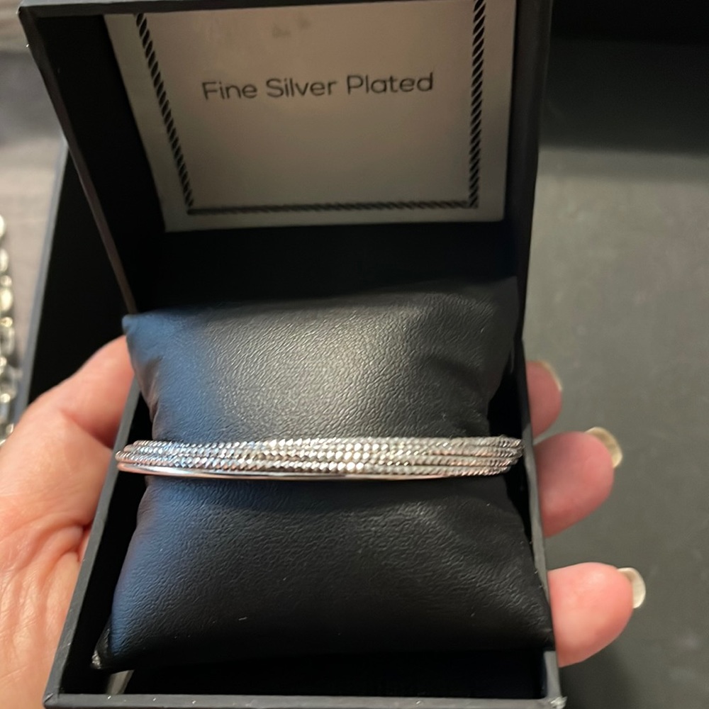 Nib Silver Plated Adjustable Bracelet - image 1